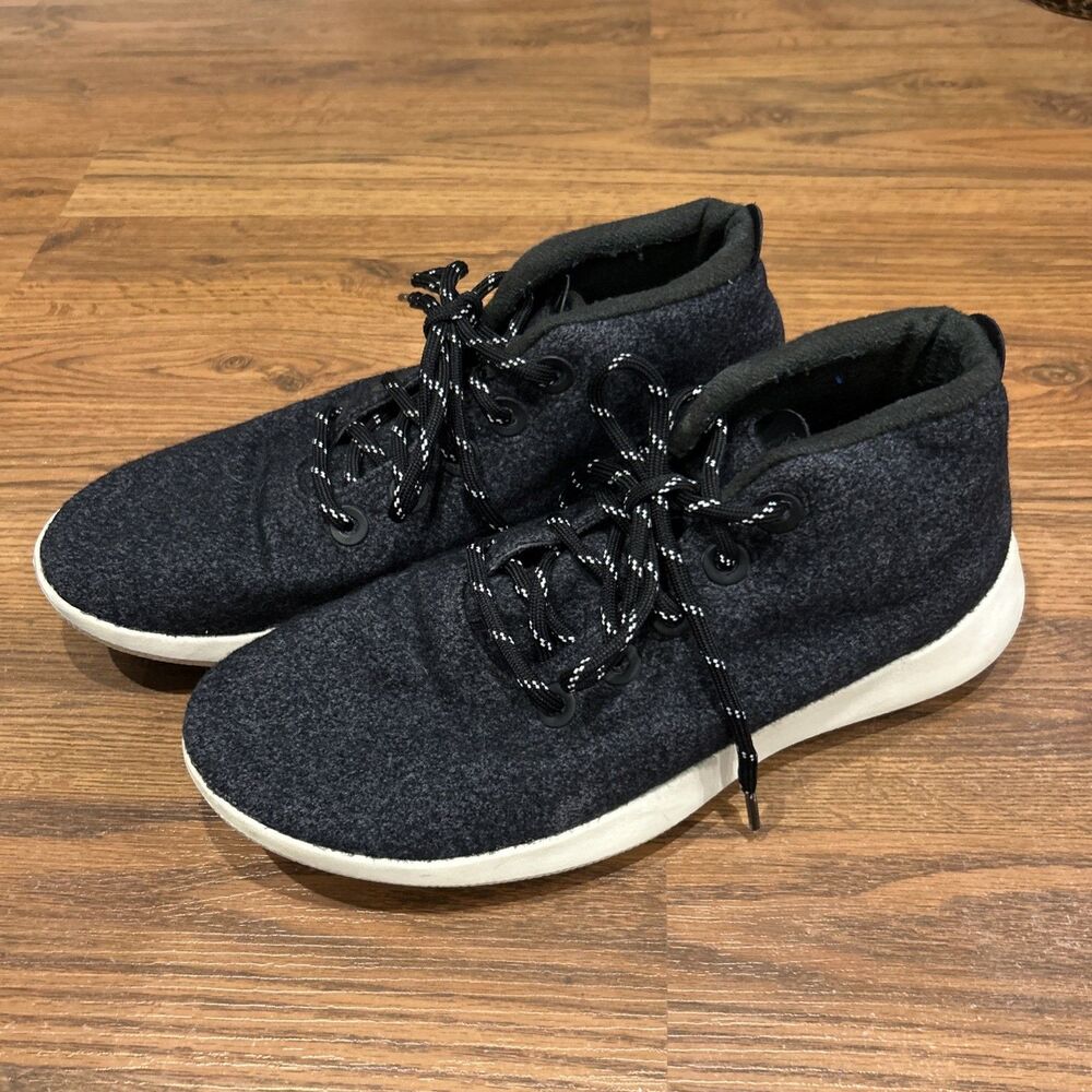 Allbirds Wool Runner Up Mizzle Charcoal Gray High Top Sneaker Shoes WRUM Mens 12 - Picture 3 of 11